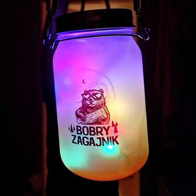 Dekoracje - lampion z logo