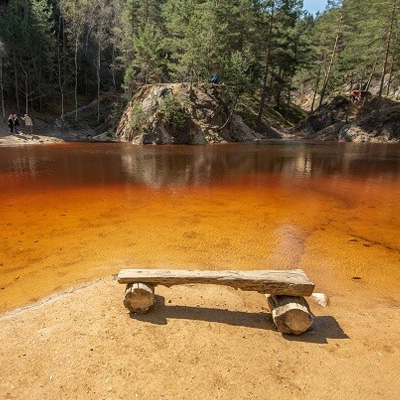 Zatopiona kopalnia rud żelaza Bibiela